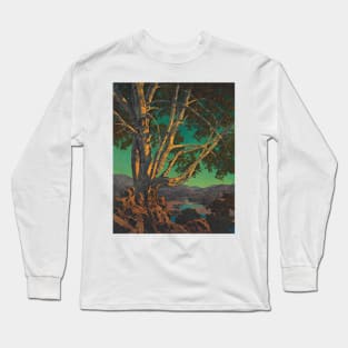 Maxfield Parrish Old White Birch Art Print 1937 American Painter Long Sleeve T-Shirt